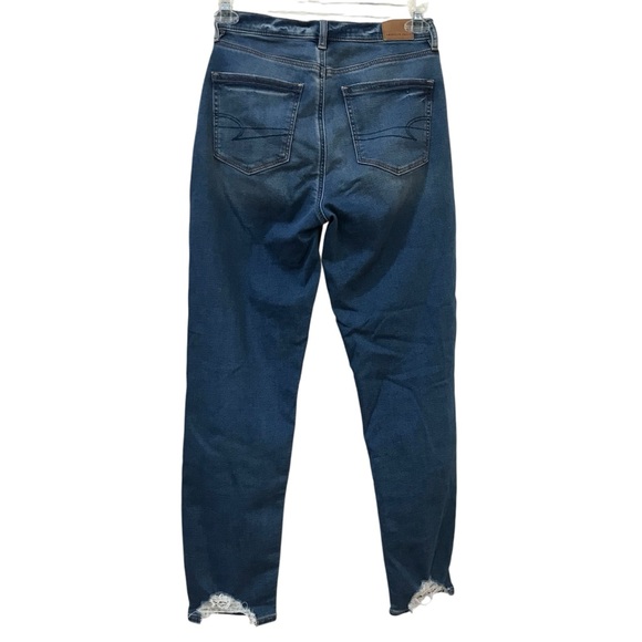 Zara Midrise Skinny Jean & American Eagle Soft Knit Distressed Mom Jean size 4 - Picture 5 of 14